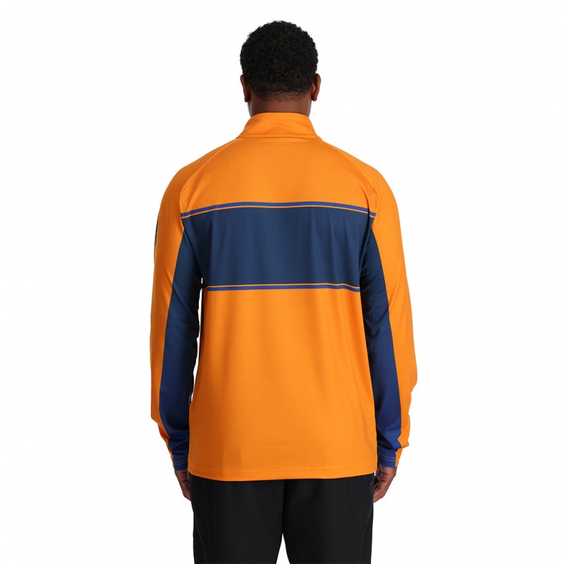 Saffron Spyder Paramount Half Zip T-Neck | ROK-605274