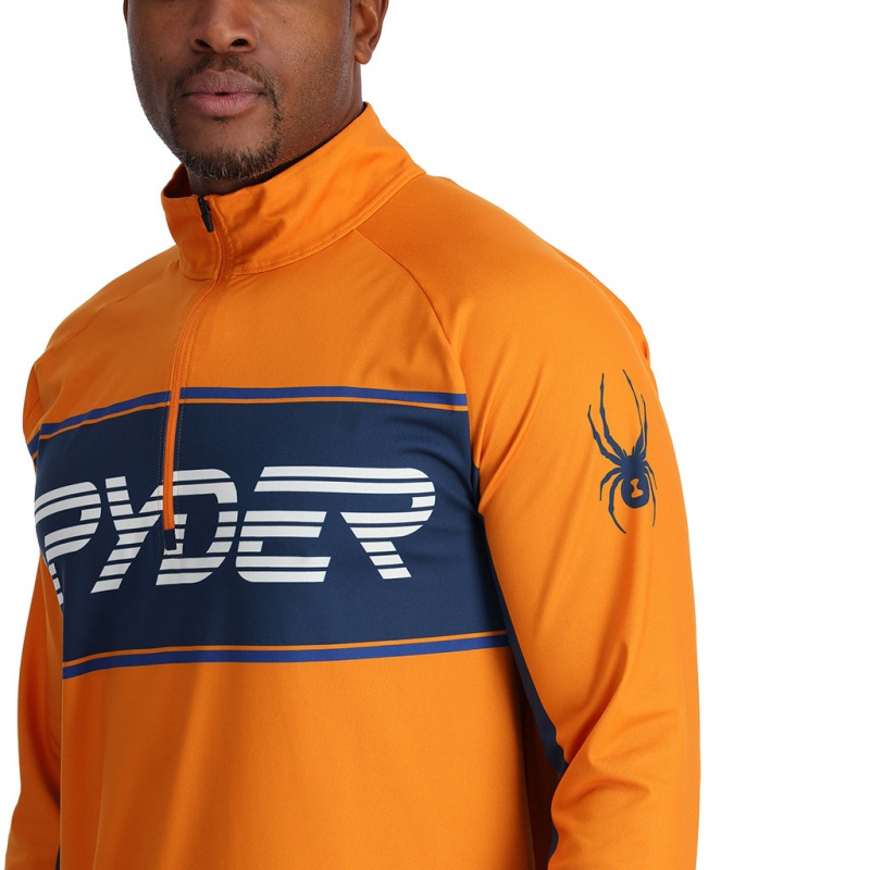 Saffron Spyder Paramount Half Zip T-Neck | ROK-605274