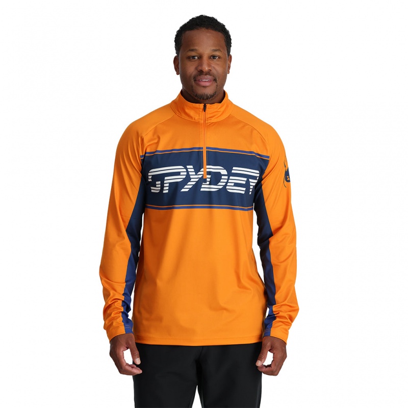 Saffron Spyder Paramount Half Zip T-Neck | ROK-605274