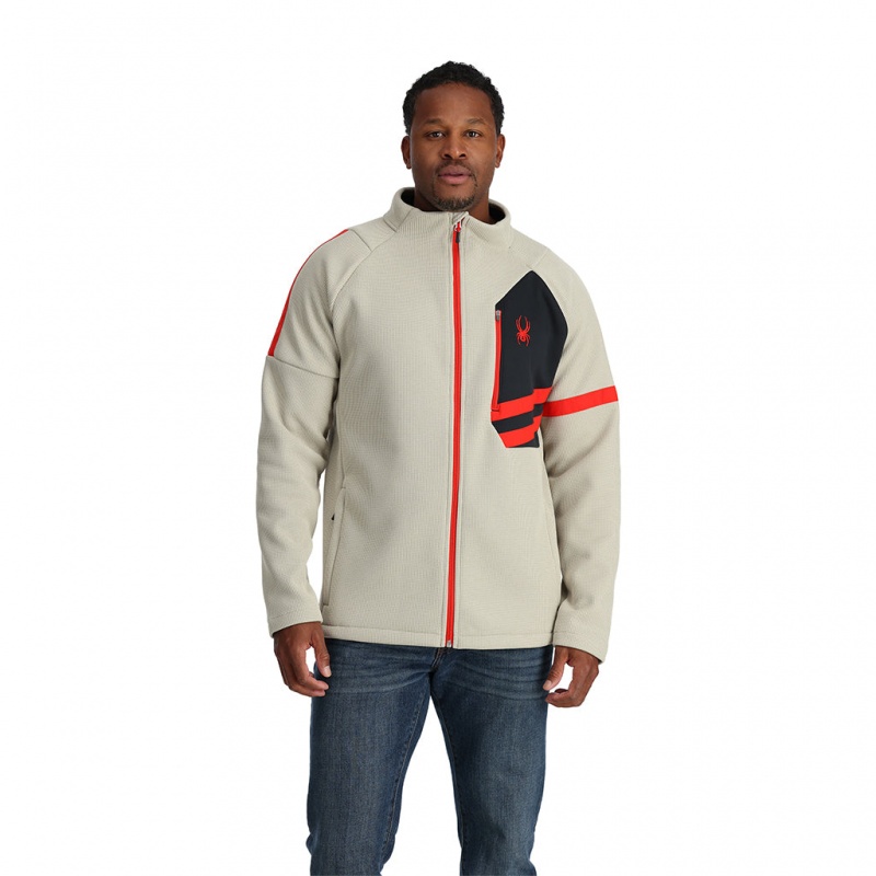 Sandstorm Spyder Wengen Bandit Full Zip Fleece Jacket | NJW-579831