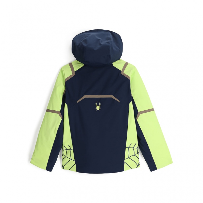 True Navy Spyder Boys Challenger Insulated Jacket | VYR-547012