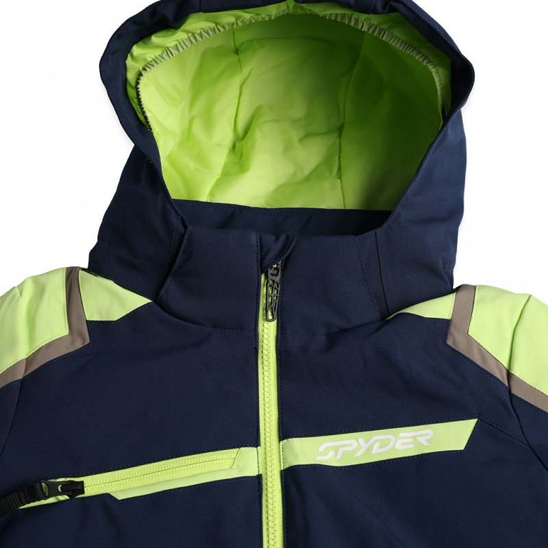 True Navy Spyder Boys Challenger Insulated Jacket | VYR-547012