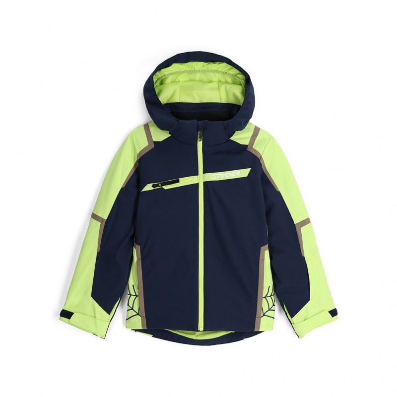 True Navy Spyder Boys Challenger Insulated Jacket | VYR-547012