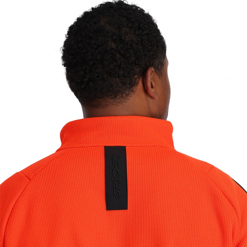 Twisted Orange Spyder Wengen Bandit Half Zip Fleece Jacket | VGD-586190