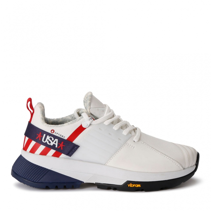 USA White Spyder Shasta Shoes | PLB-678345