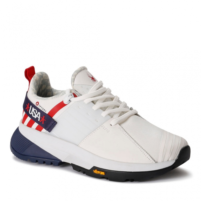 USA White Spyder Shasta Shoes | PLB-678345