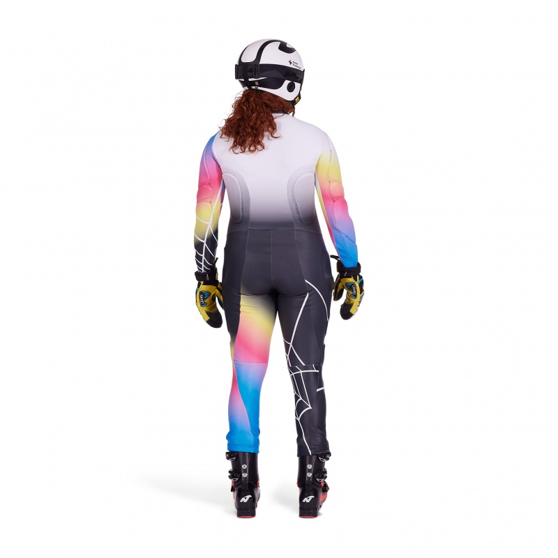 White Combo Spyder Nine Ninety Race Suit | KLN-610485