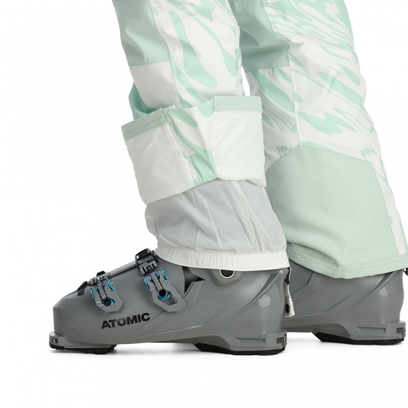 White Combo Spyder Terrain Bib Insulated Pant | NBE-368759