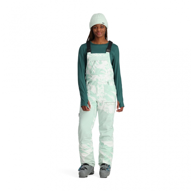 White Combo Spyder Terrain Bib Insulated Pant | NBE-368759