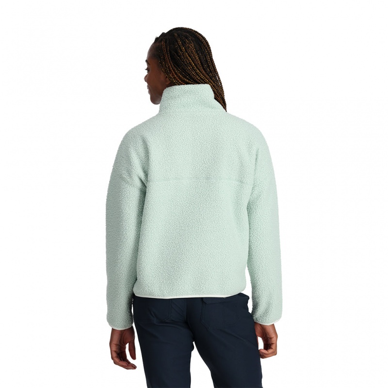 Wintergreen Spyder Cloud Pullover Fleece Jacket | JIQ-460185