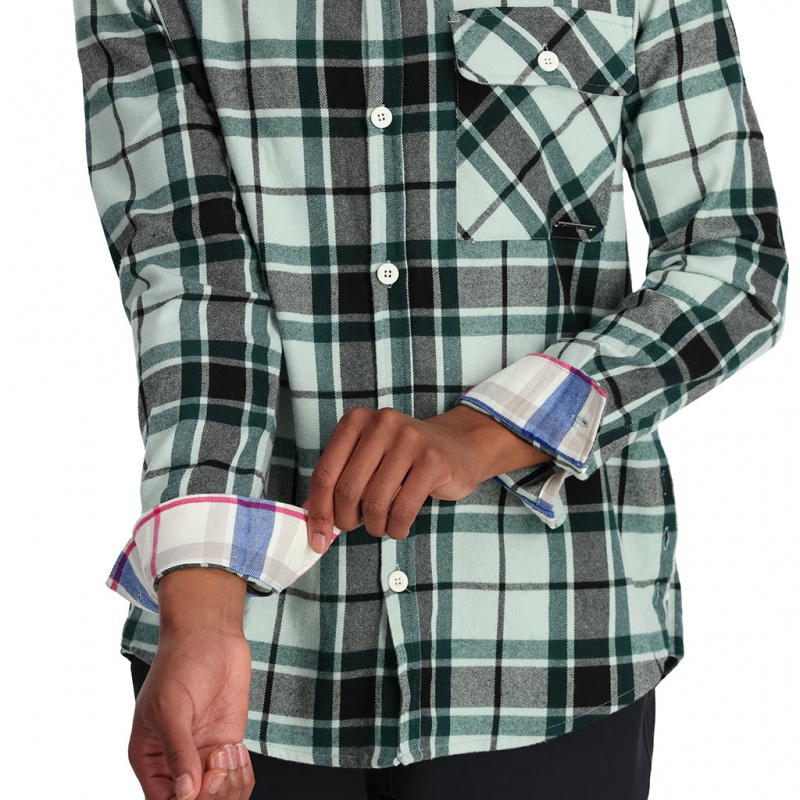 Wintergreen Spyder Fab Flannel Top | QUL-560948