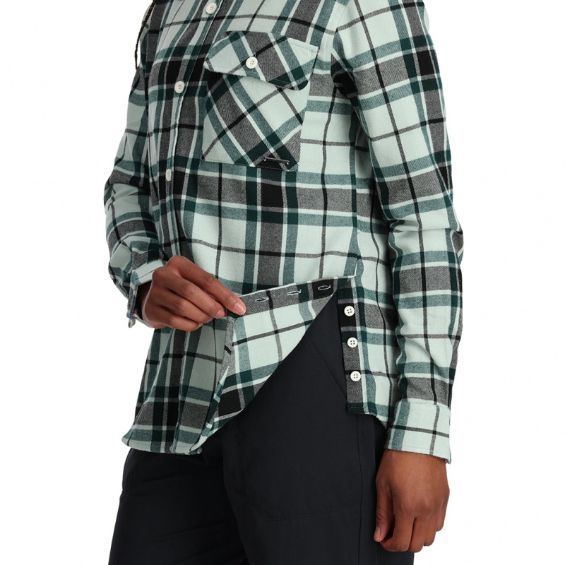 Wintergreen Spyder Fab Flannel Top | QUL-560948