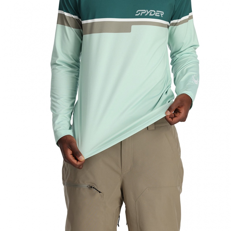 Wintergreen Spyder Pump Crew Baselayer Top | ISK-632108