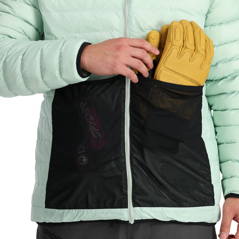 Wintergreen Spyder Sanction Hooded Down Jacket | BLG-079312